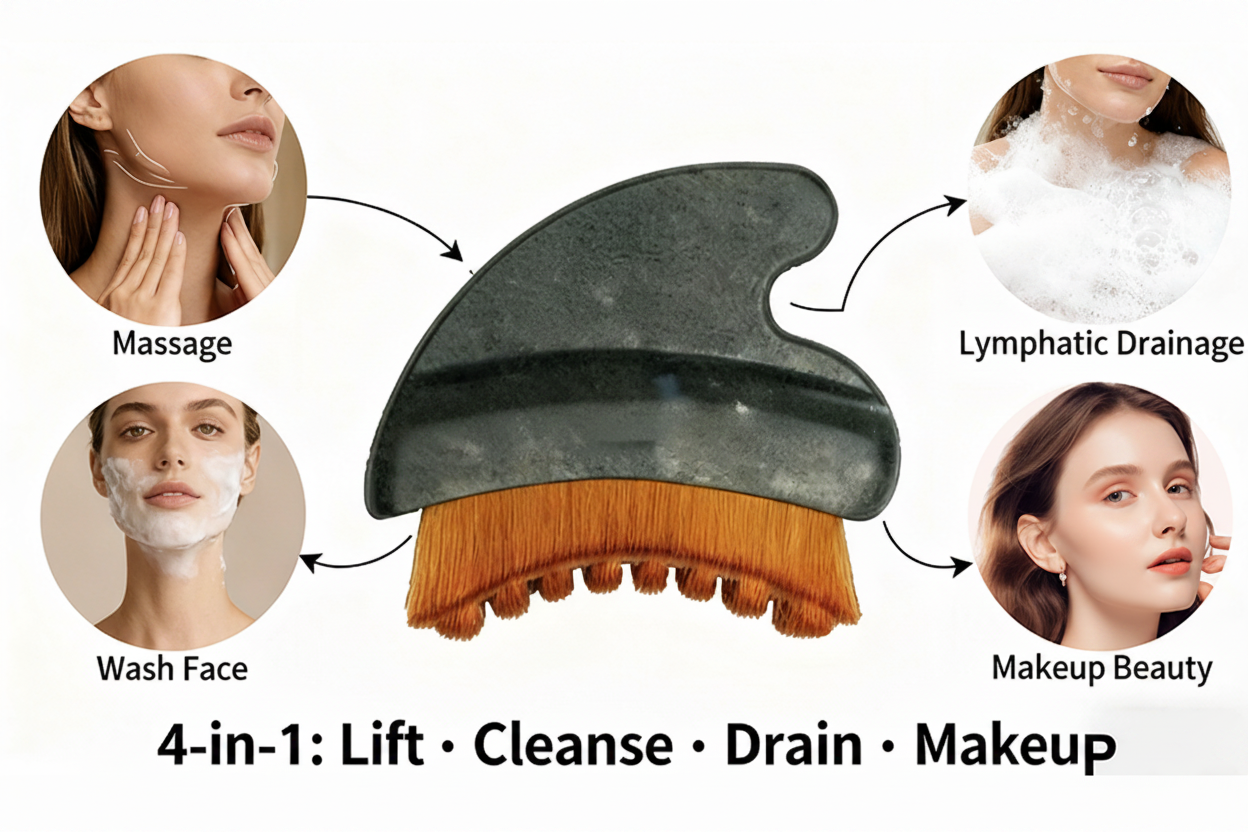 ORA VELLE Sculpting Lymphatic Drainage Face Brush