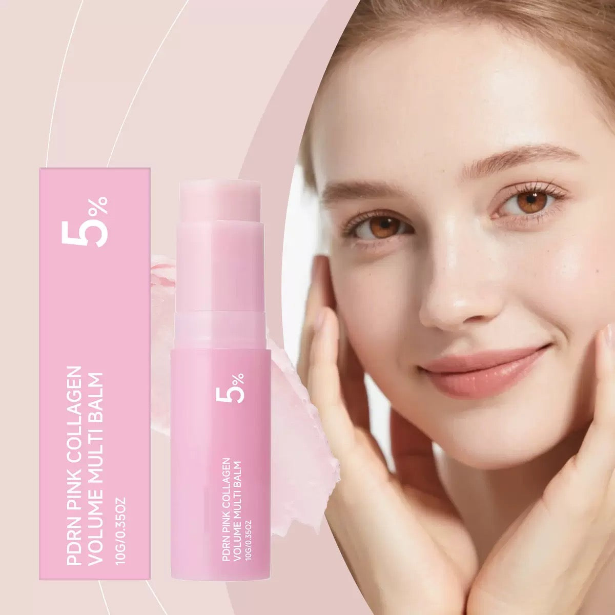 Pink Collagen Glow Balm Stick — Vegan Multi Balm