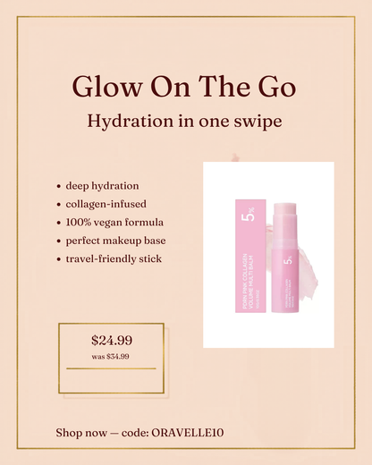 Pink Collagen Glow Balm Stick — Vegan Multi Balm